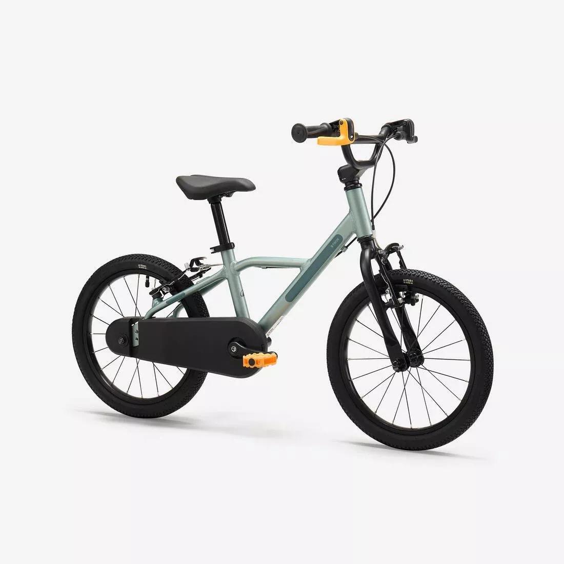 Kids Unisex Bike 16in 4-6 Years - Discover 100, Green, No Color, medium