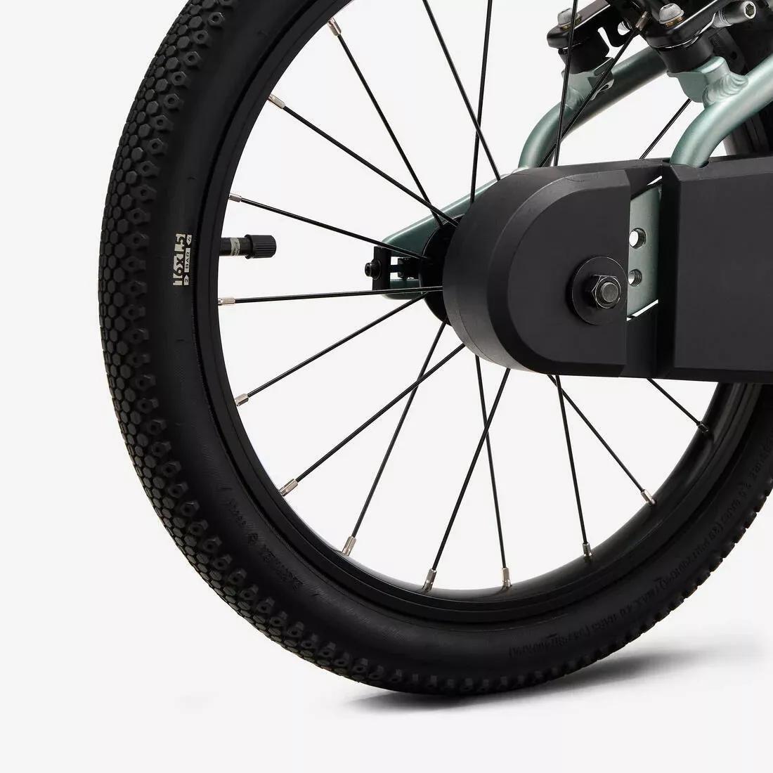 Kids Unisex Bike 16in 4-6 Years - Discover 100, Green, No Color, large image number 5