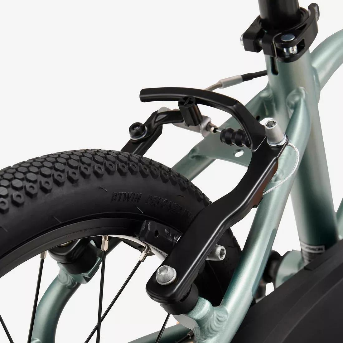 Kids Unisex Bike 16in 4-6 Years - Discover 100, Green, No Color, large image number 6