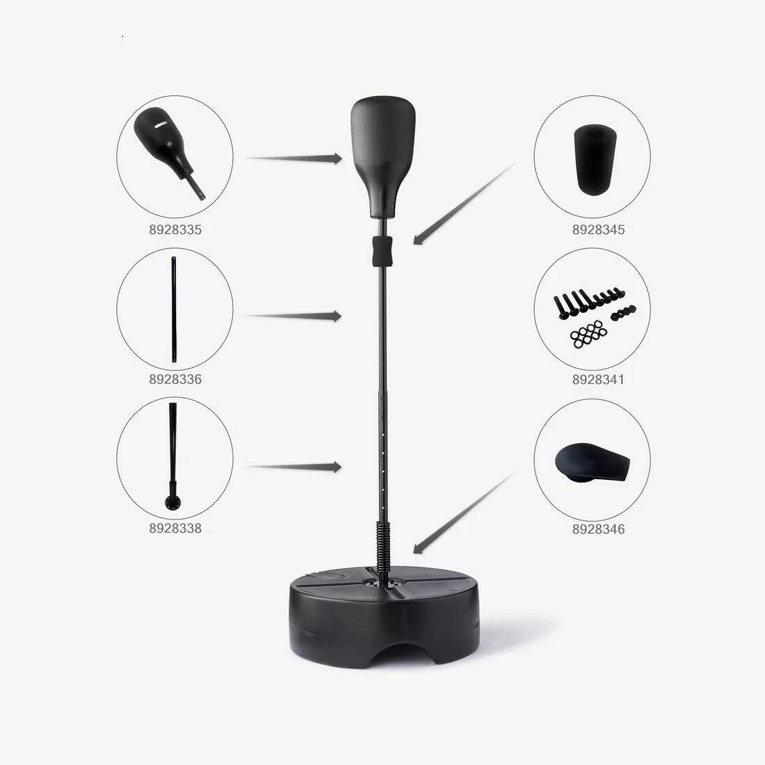Punching Ball with Weightable Base, Black, No Color, large image number 6