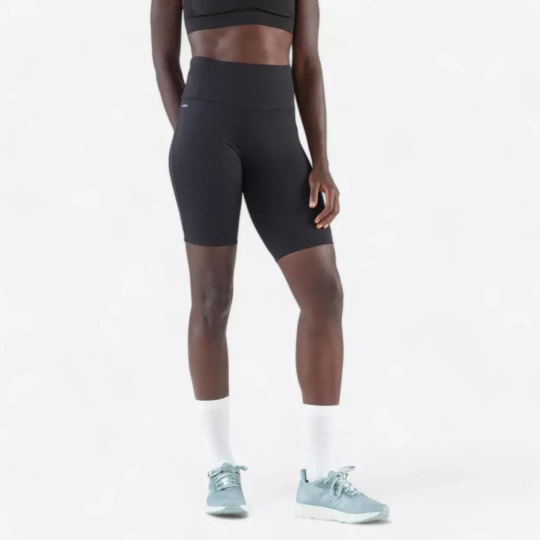 Women Running Cycling Shorts - Kiprun Run 500 Comfort, Black, No Color, large image number 1