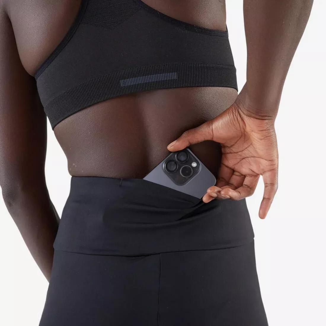 Women Running Cycling Shorts - Kiprun Run 500 Comfort, Black, No Color, large image number 3