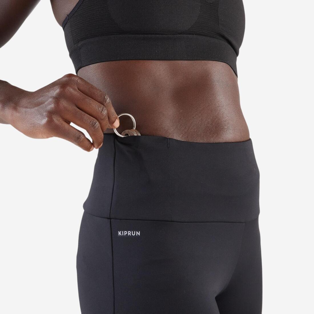 Women Running Cycling Shorts - Kiprun Run 500 Comfort, Black, No Color, large image number 4