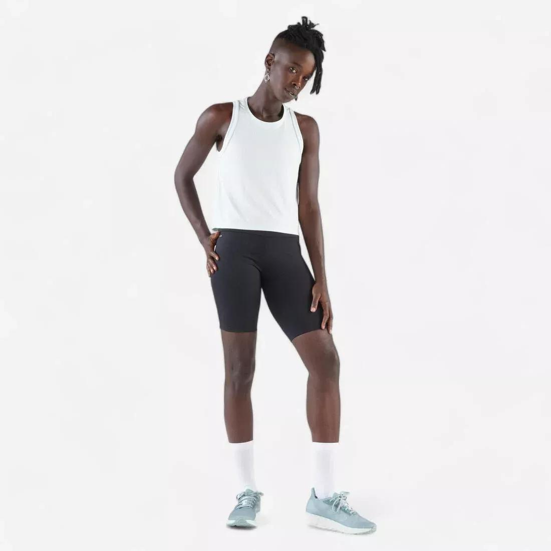 Women Running Cycling Shorts - Kiprun Run 500 Comfort, Black, No Color, large image number 5