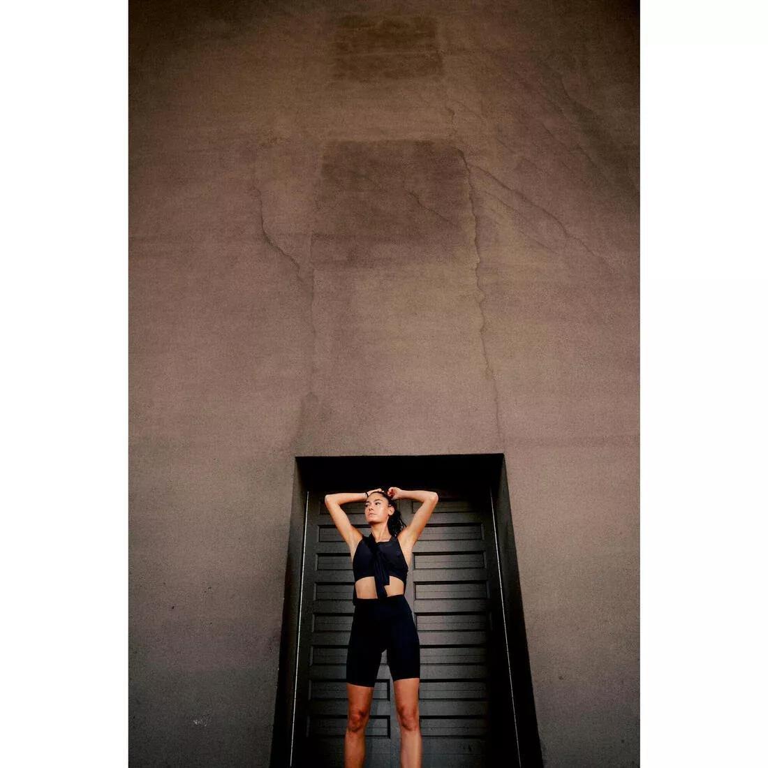 Women Running Cycling Shorts - Kiprun Run 500 Comfort, Black, No Color, large image number 9