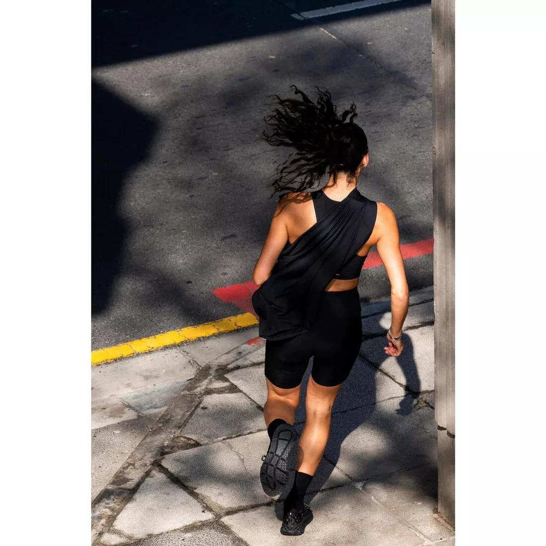 Women Running Cycling Shorts - Kiprun Run 500 Comfort, Black, No Color, large image number 11