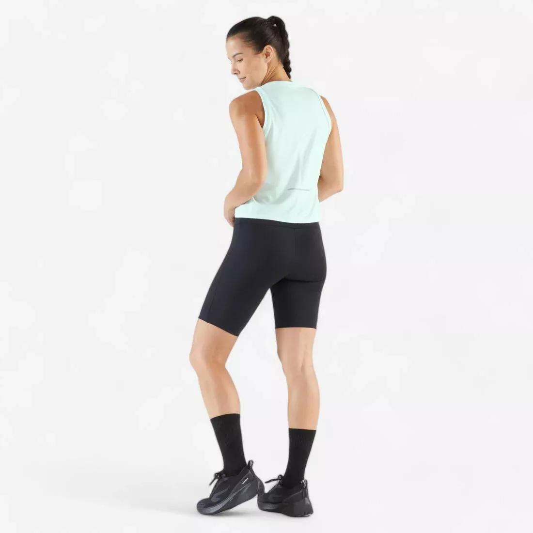 Women Running Breathable Short Tank Top - Kiprun Run 500 Dry, Pink, No Color, large image number 9