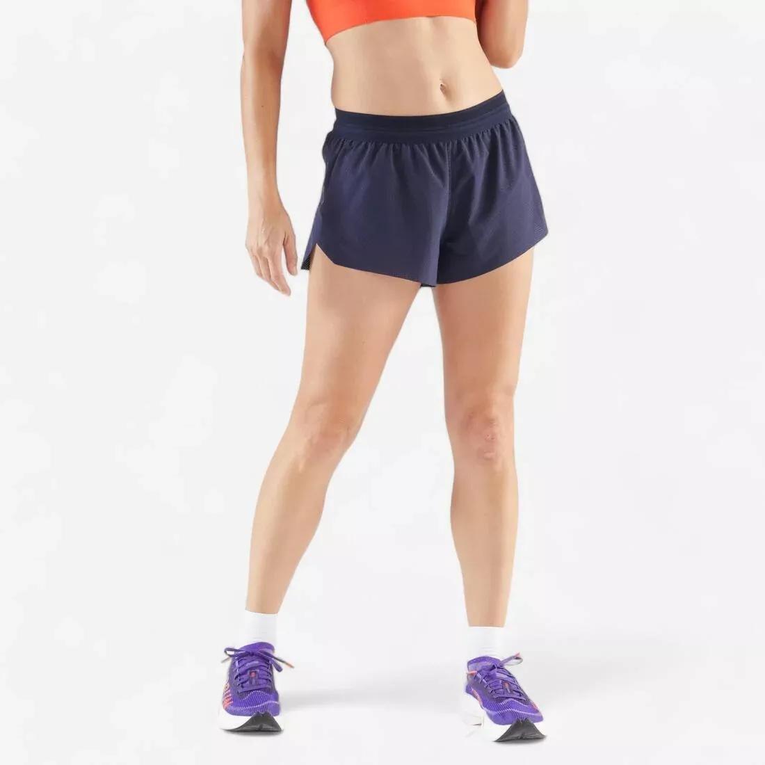 Women Lightweight Running & Trail Shorts - Kiprun Run 900 Light, Navy, No Color, large image number 0