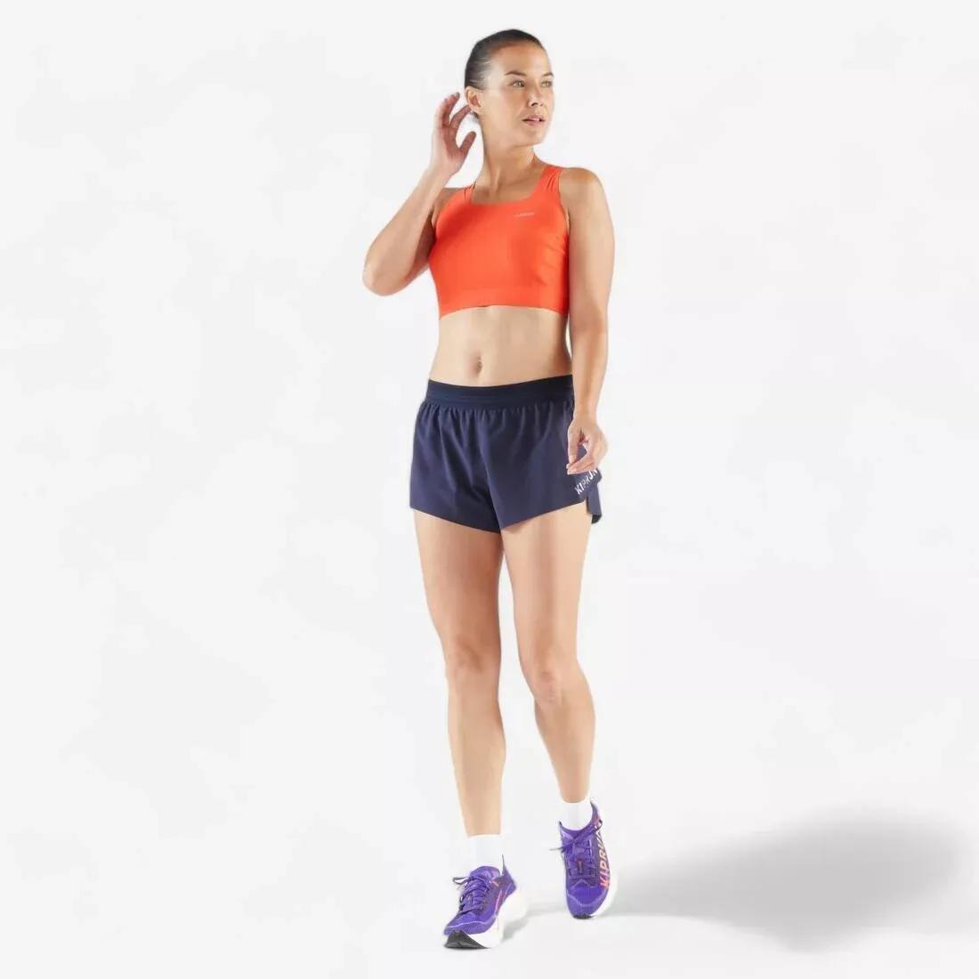 Women Lightweight Running & Trail Shorts - Kiprun Run 900 Light, Navy, No Color, large image number 3
