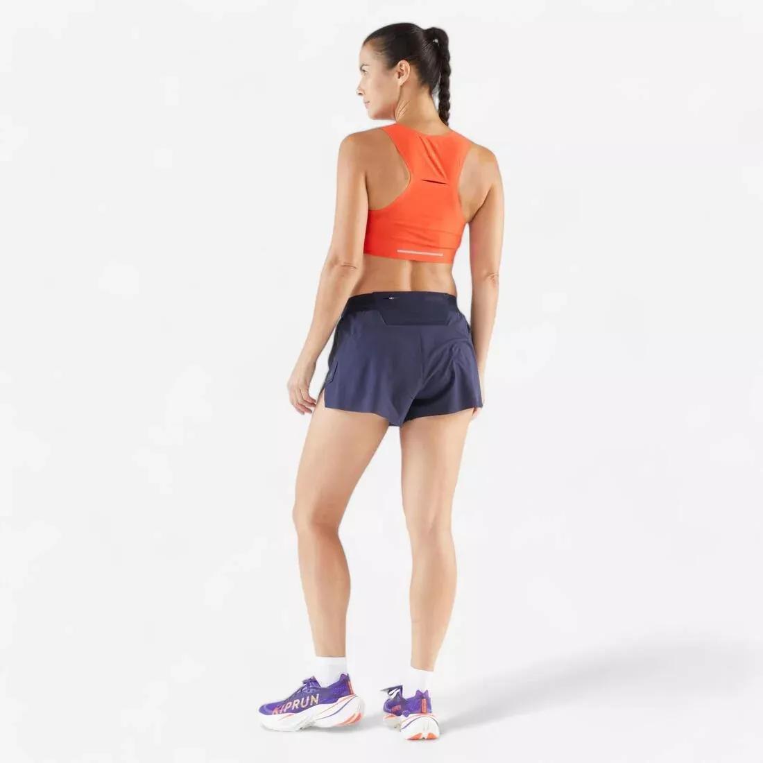 Women Lightweight Running & Trail Shorts - Kiprun Run 900 Light, Navy, No Color, large image number 7