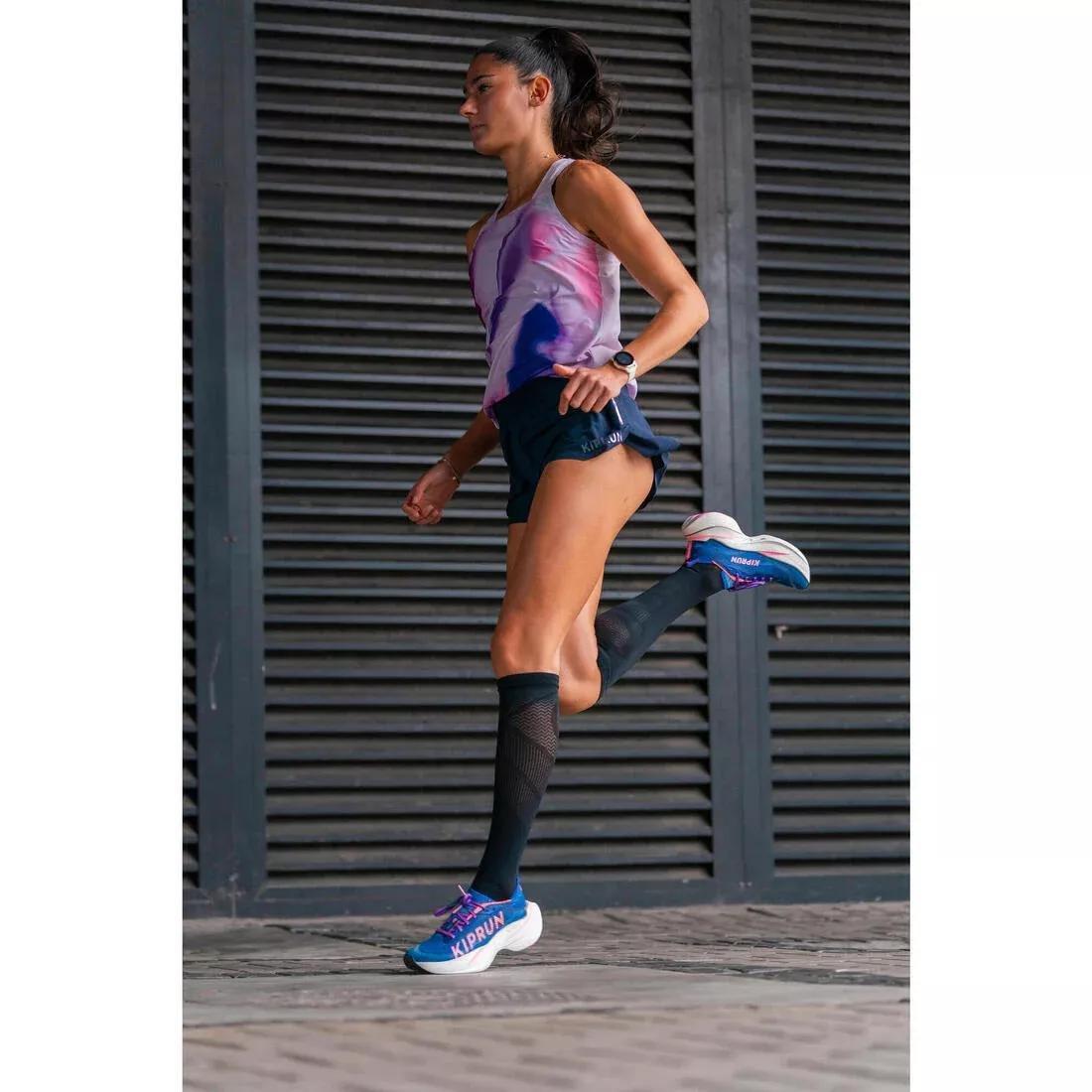 Women Lightweight Running & Trail Shorts - Kiprun Run 900 Light, Navy, No Color, large image number 9