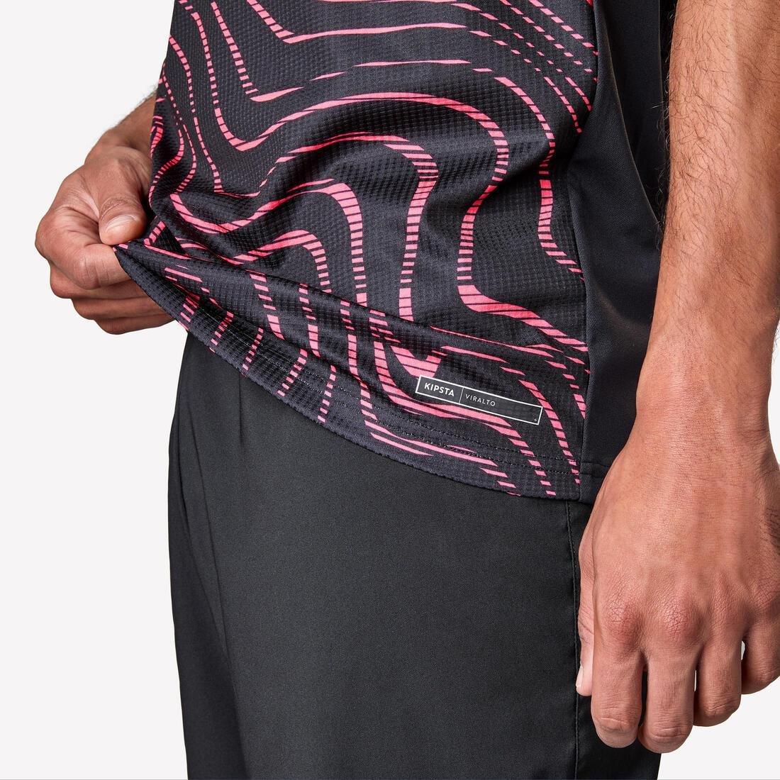 Adults Short-Sleeved Football Shirt Viralto Topo, Black, No Color, large image number 6