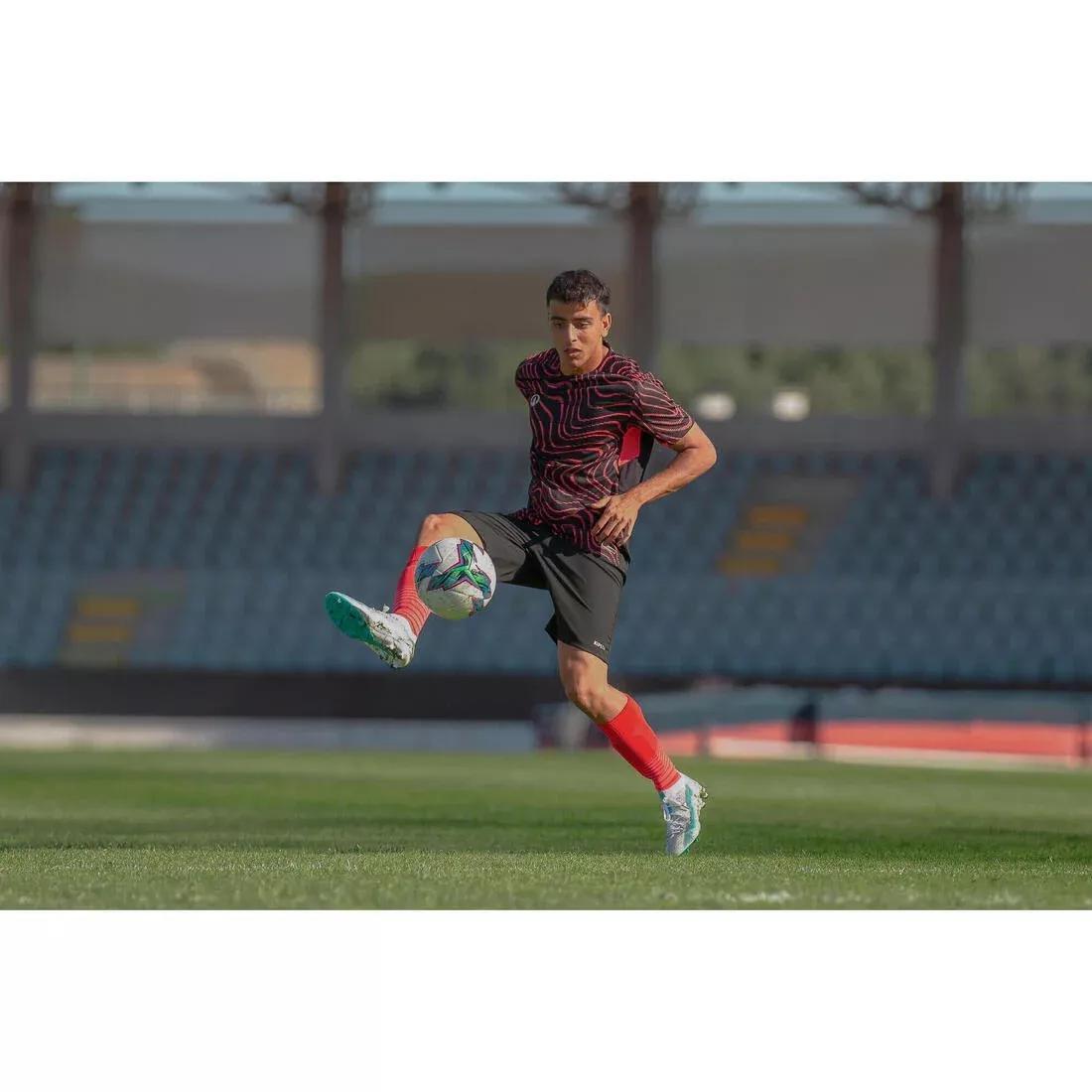 Adults Short-Sleeved Football Shirt Viralto Topo, Black, No Color, large image number 7