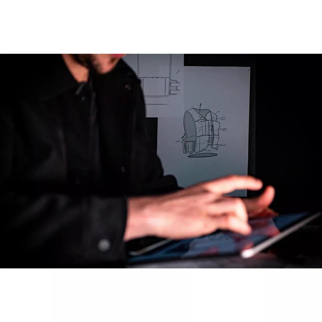 Unisex Trail Running Bag 1L Water Bladder Included - KIPRUN 500 8L, Grey, No Color, large image number 9