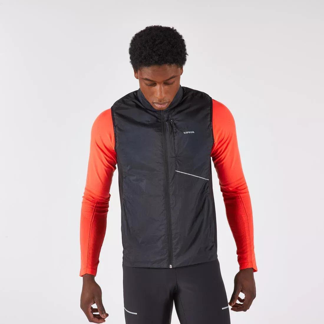 Men's Running Jacket - Kiprun Sl 500 Warm, Black, 5401_000, medium