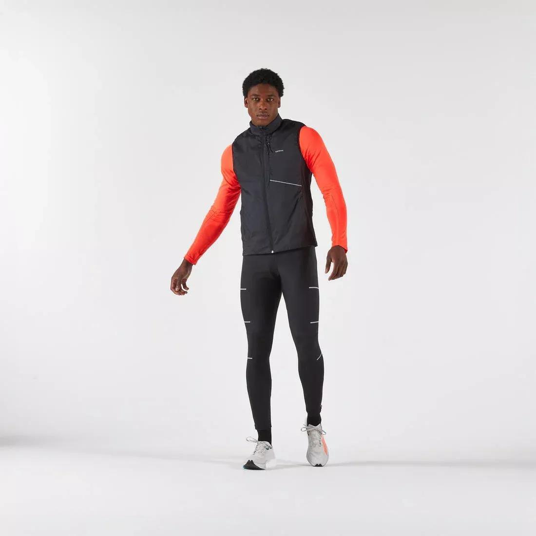 Men's Running Jacket - Kiprun Sl 500 Warm, Black, 5401_000, medium