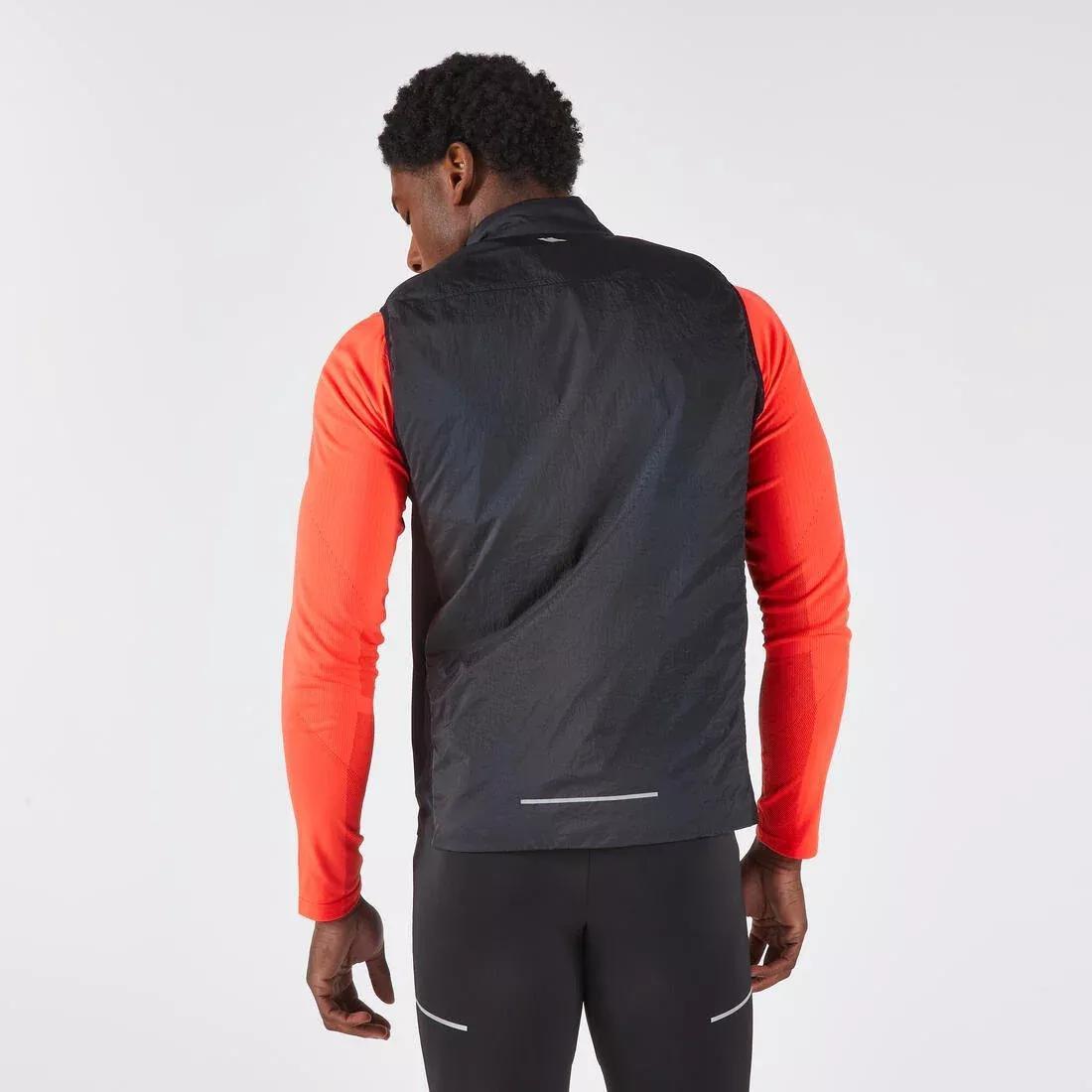 Men's Running Jacket - Kiprun Sl 500 Warm, Black, 5401_000, large image number 4