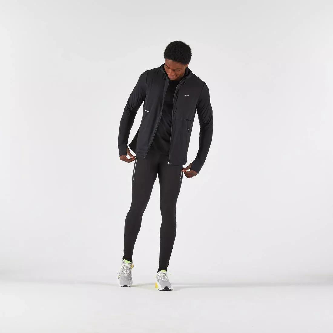 KIPRUN--JACKET RUN 100 M WARM BLACK N07A, No Color, large image number 8