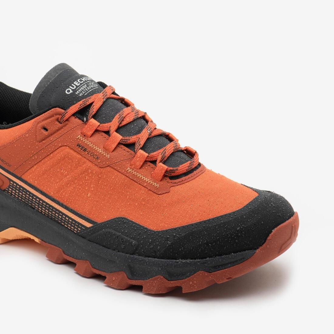 Men Waterproof Hiking Boots - MH500 Light, Orange, No Color, large image number 3
