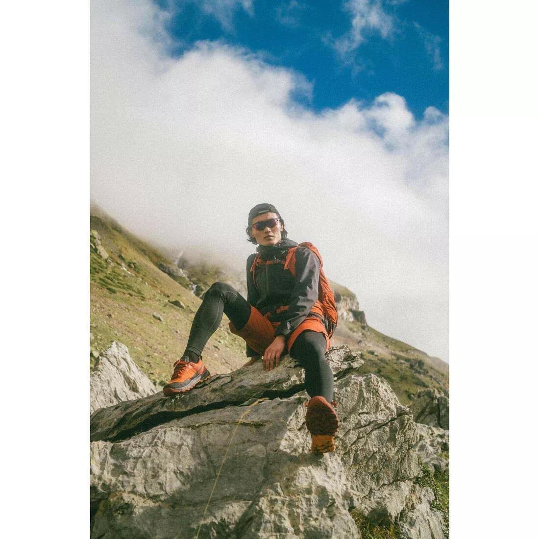 Men Waterproof Hiking Boots - MH500 Light, Orange, 5401_000, large image number 11