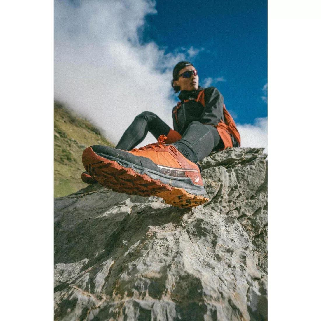 Men Waterproof Hiking Boots - MH500 Light, Orange, 5401_000, large image number 12