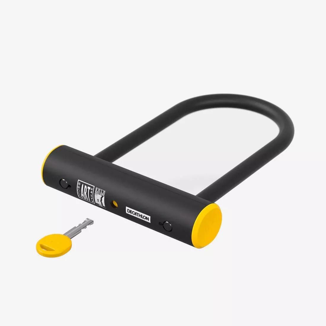 Bike D-Lock 900M ART2 + Cable Set, Black, No Color, large image number 4