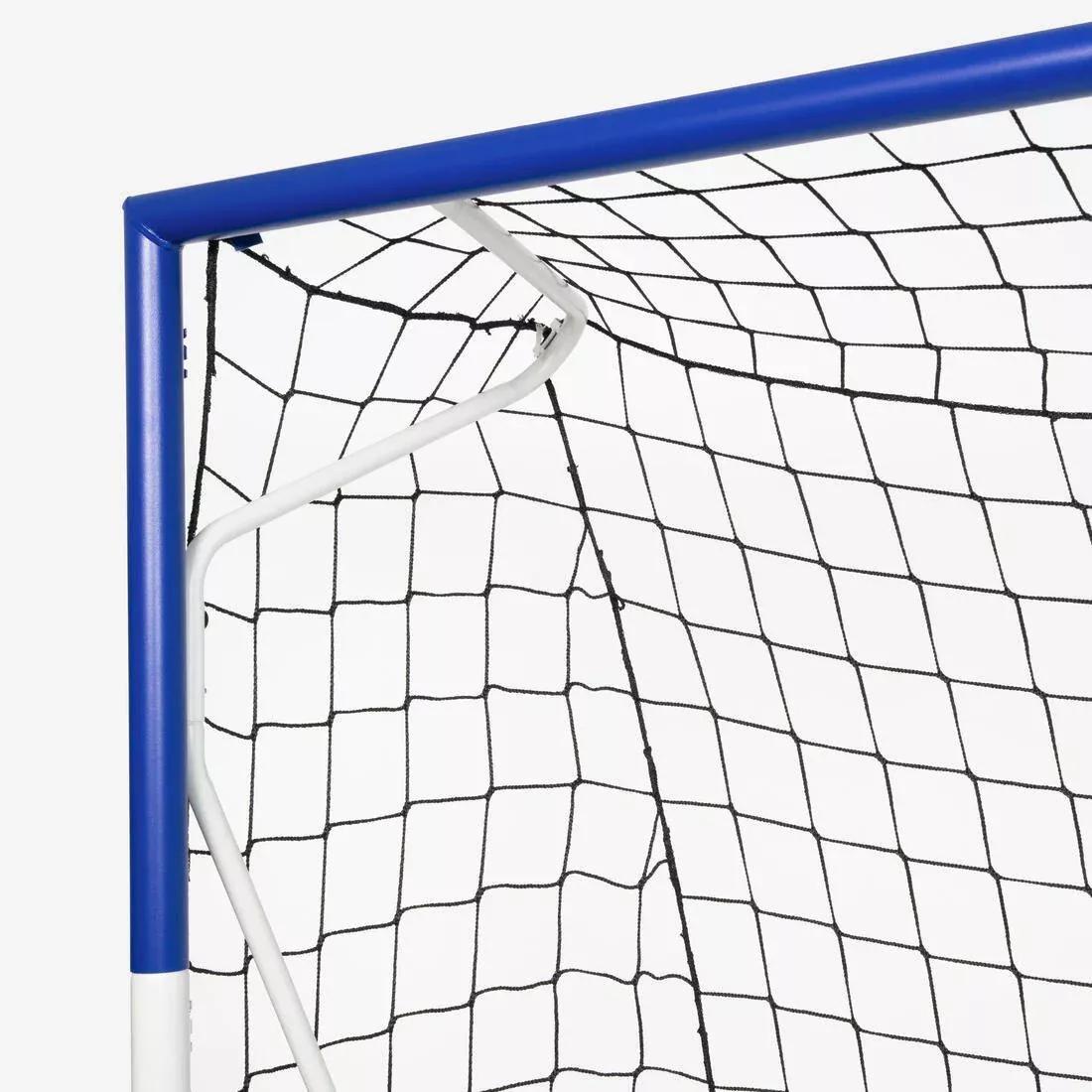 10X6Ft Large Metal Football Goal, White/Blue, No Color, large image number 5