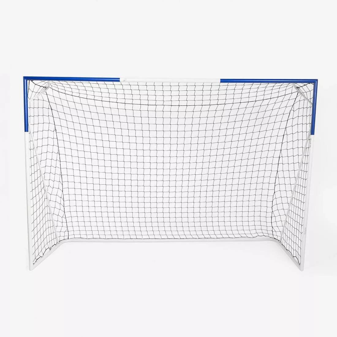 10X6Ft Large Metal Football Goal, White/Blue, No Color, large image number 12