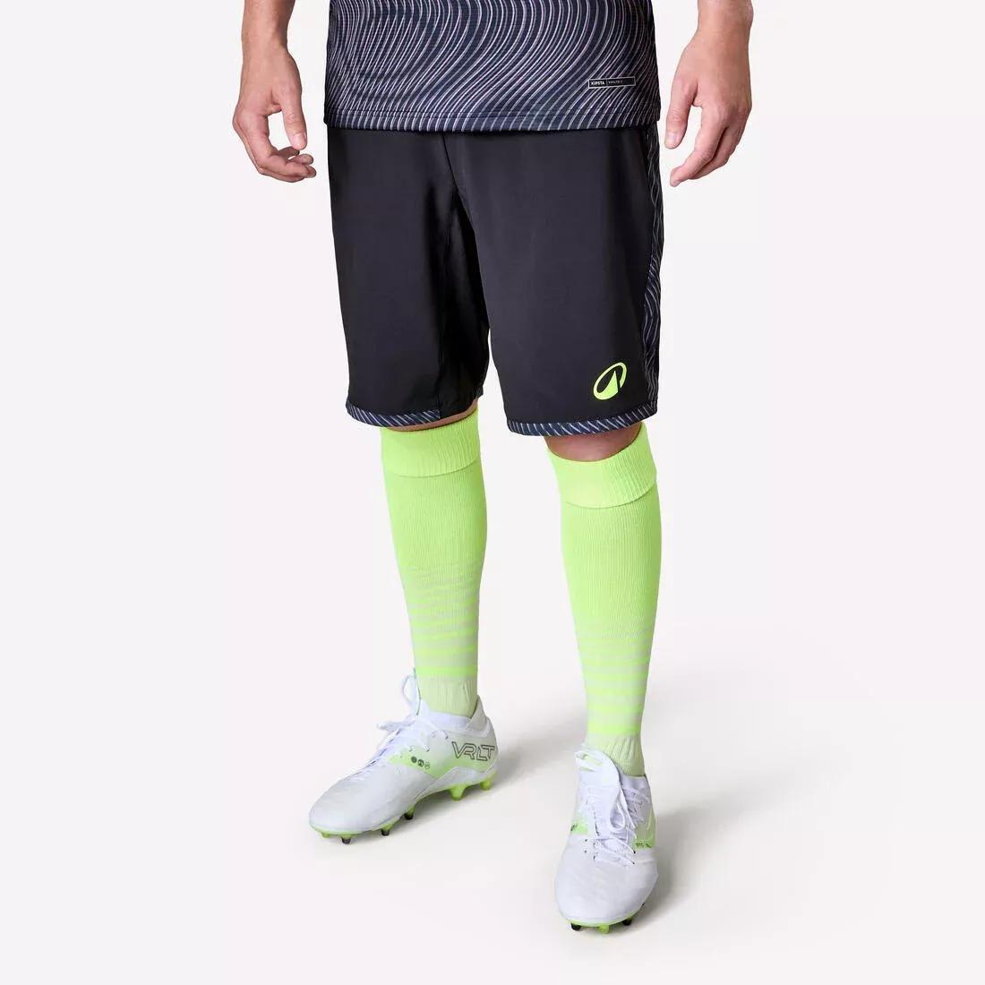 Adults Football Shorts Viralto ii - Wavy, Black, No Color, large image number 1