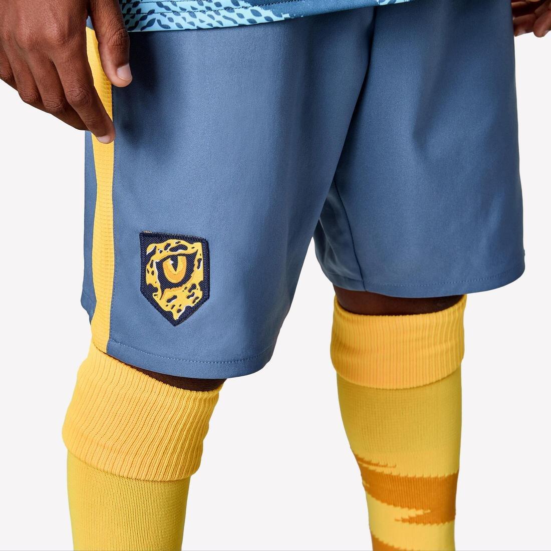 Kids Unisex Football Shorts - Viralto, Grey, 5401_000, large image number 6