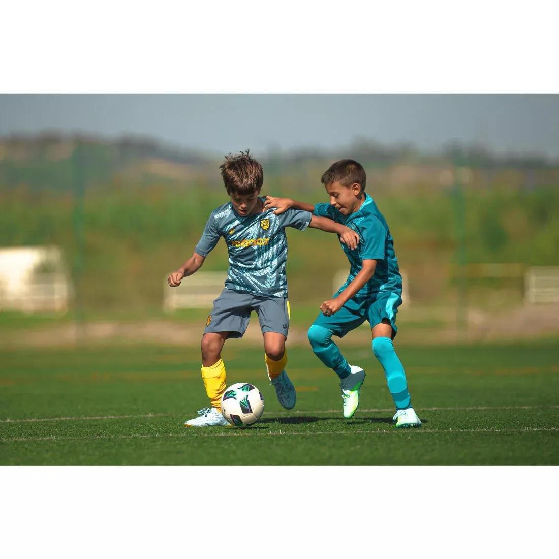 Kids Unisex Football Shorts - Viralto, Grey, 5401_000, large image number 7