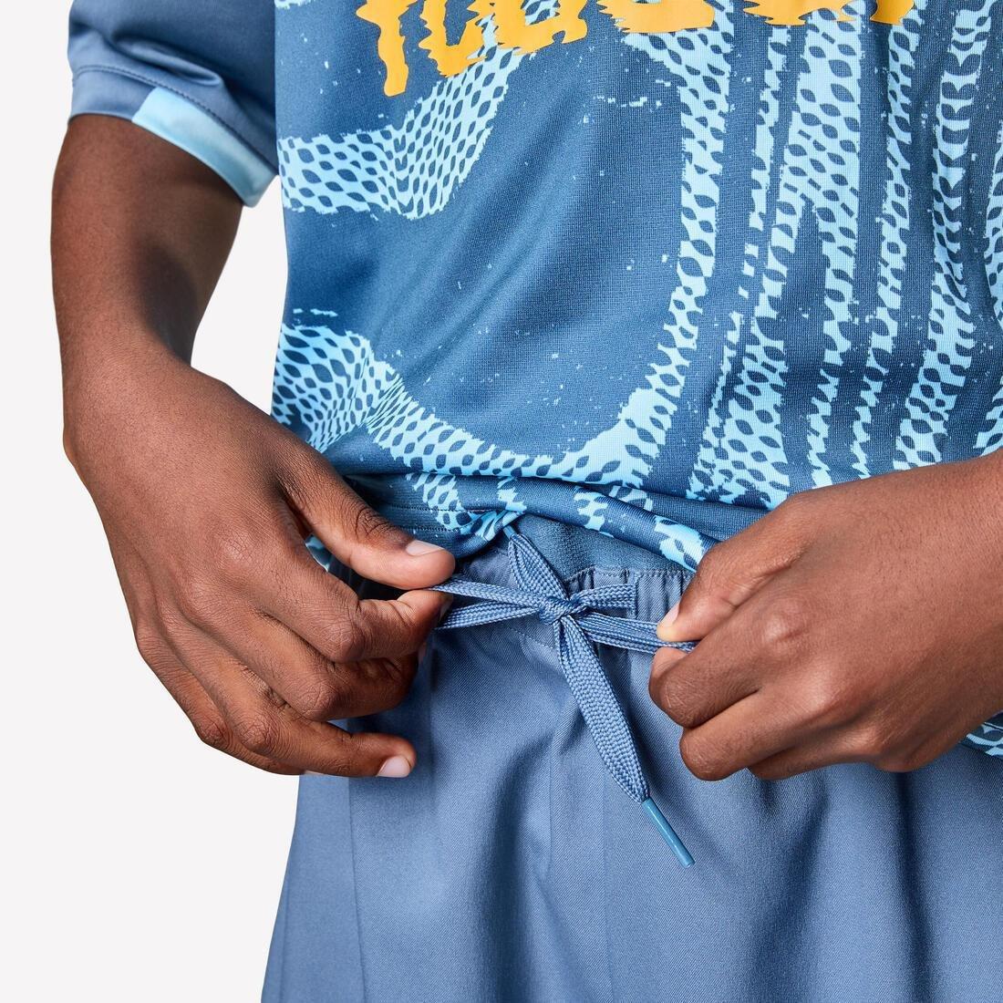 Kids Unisex Football Shorts - Viralto, Blue, No Color, large image number 3