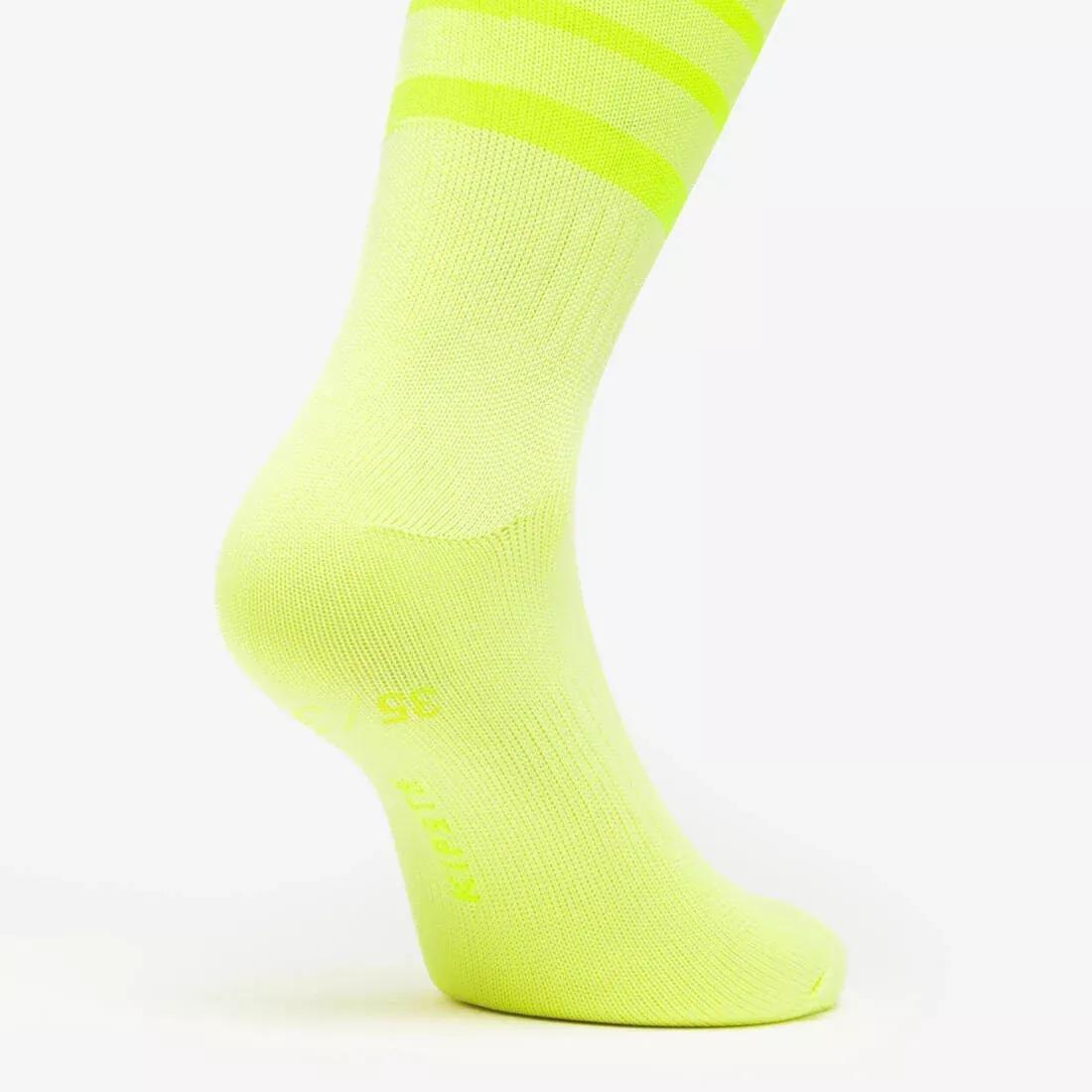 Kids Unisex Football Socks Viralto - Striped, Yellow, No Color, medium