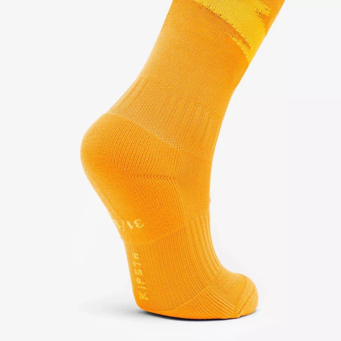 Kids Unisex Football Socks - Viralto Roar Cheetah, Orange, No Color, large image number 3
