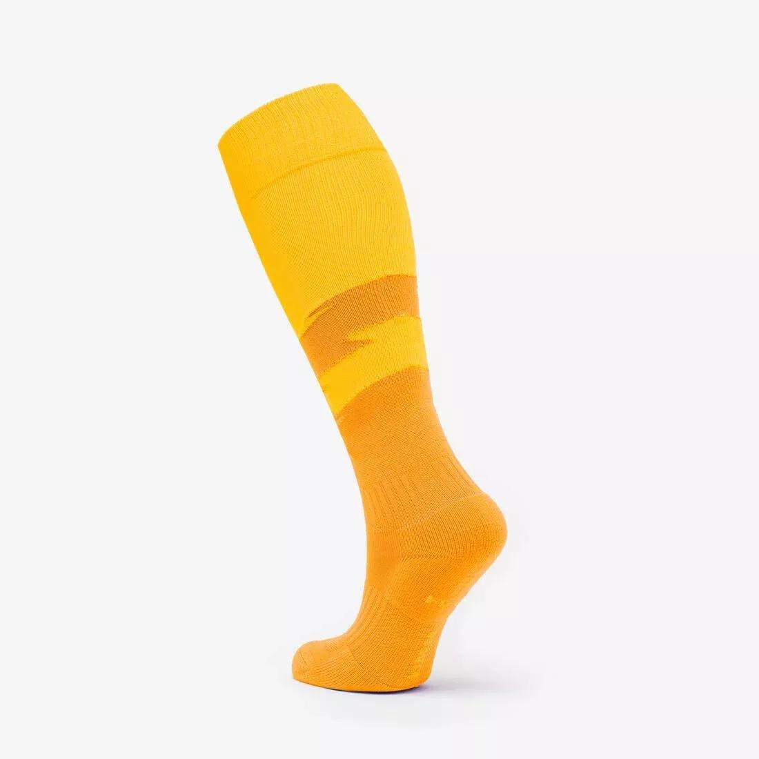 Kids Unisex Football Socks - Viralto Roar Cheetah, Orange, No Color, large image number 4
