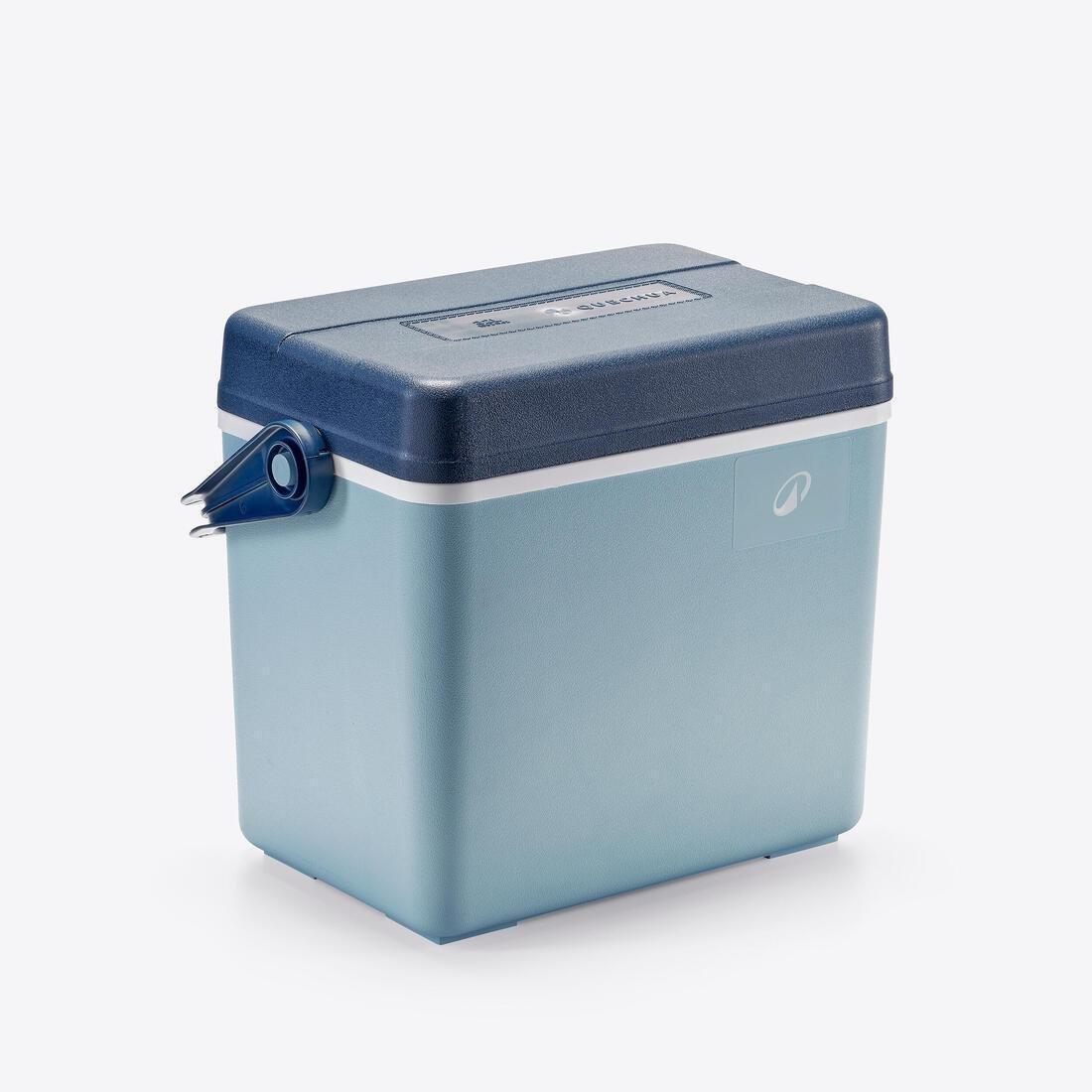 32-litre rigid Cooler 500 for camping - insulated and compartmentalised container, Blue, No Color, large image number 2