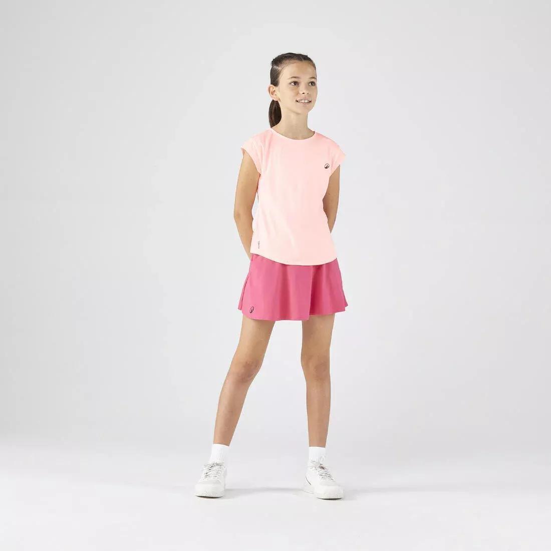 Kids Girls Tennis T-Shirt - TTS500, Blue, No Color, large image number 11