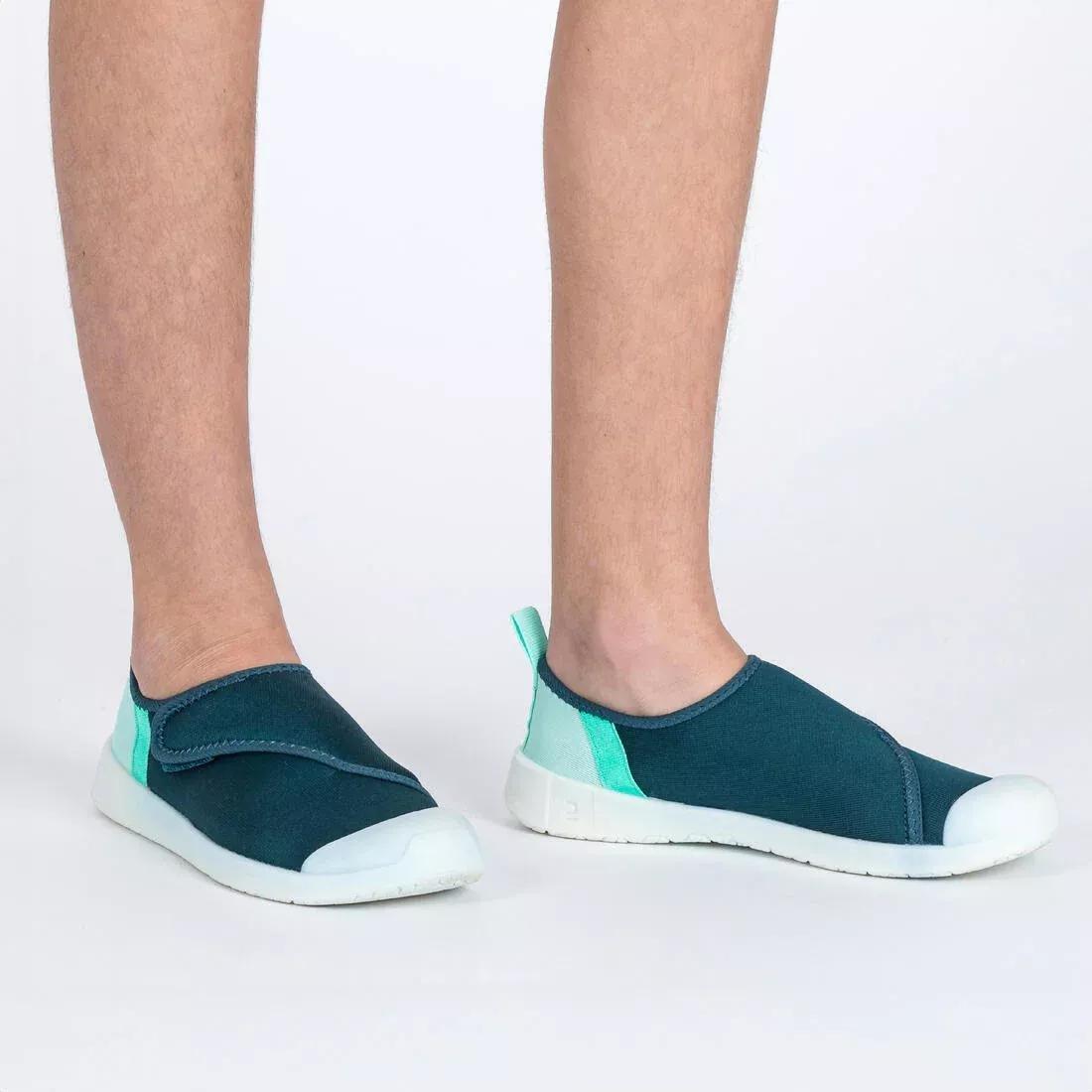 Kids Unisex Water Shoes With Rip-Tab - Aquashoes 120 Lagoon, Red, No Color, large image number 6