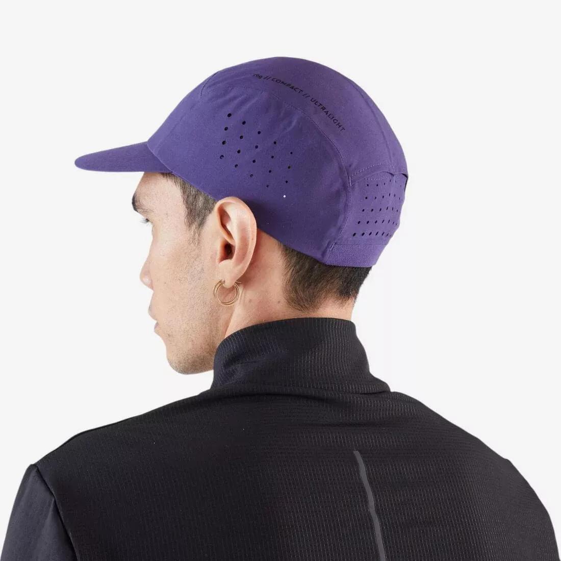 MIDNIGHT PURPLE Men's Women's KIPRUN ultralight running cap, No Color, large image number 3