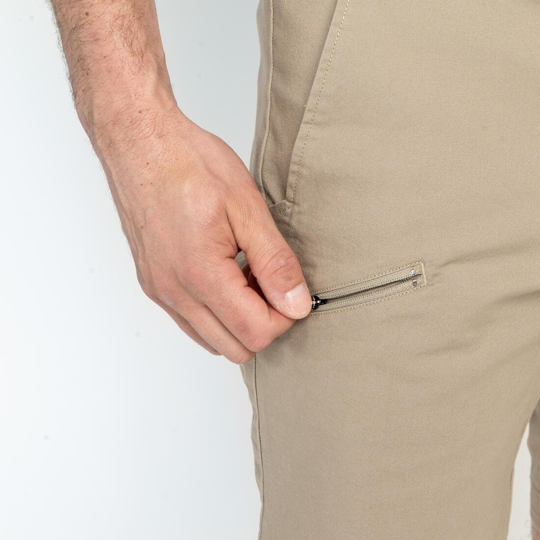 Men Sailing Bermuda Shorts - Sailing 100, Beige, No Color, large image number 3
