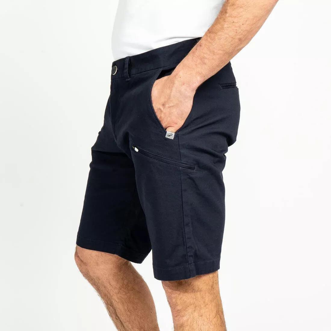 Men Sailing Bermuda Shorts - Sailing 100, Blue, No Color, large image number 1