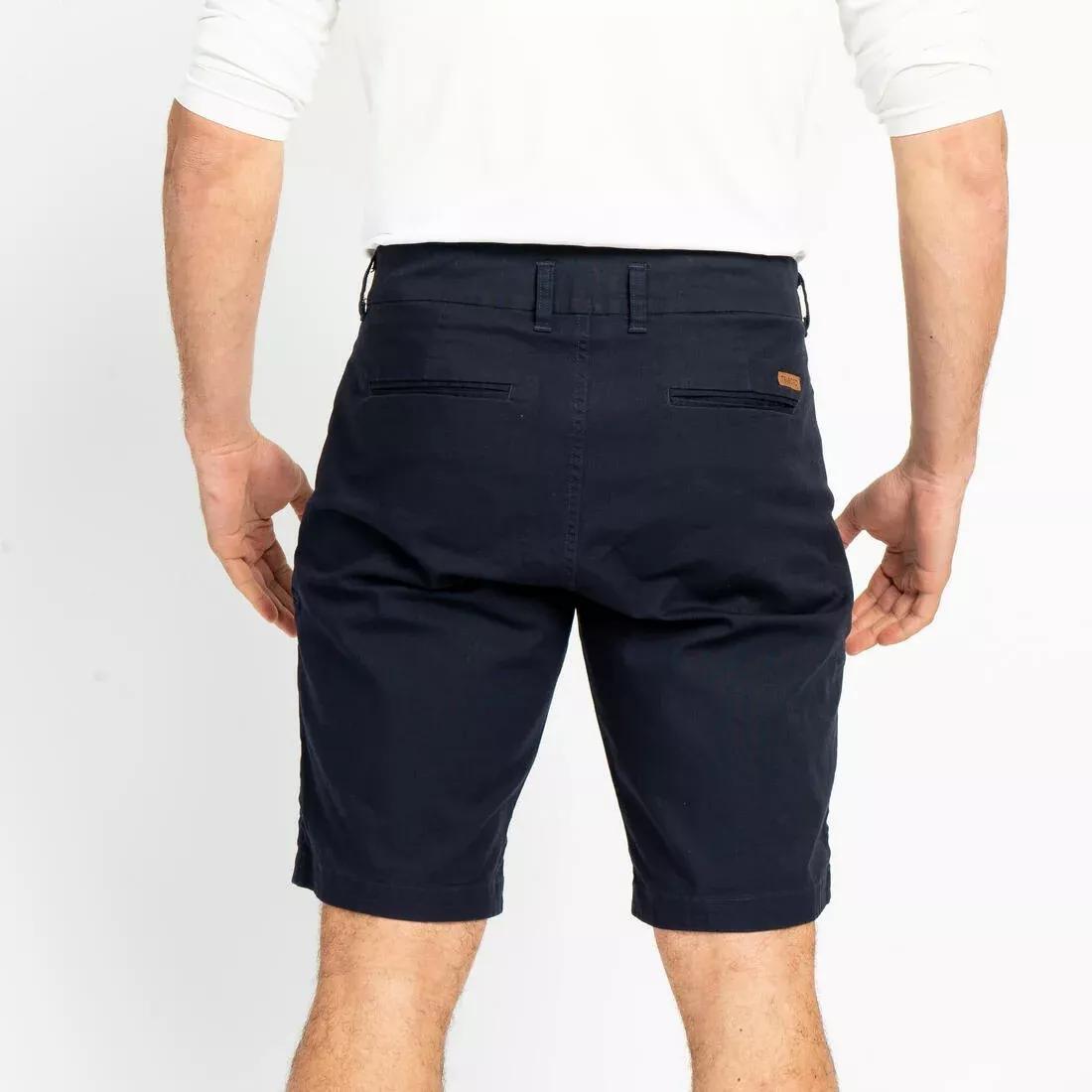 Men Sailing Bermuda Shorts - Sailing 100, Blue, No Color, large image number 2