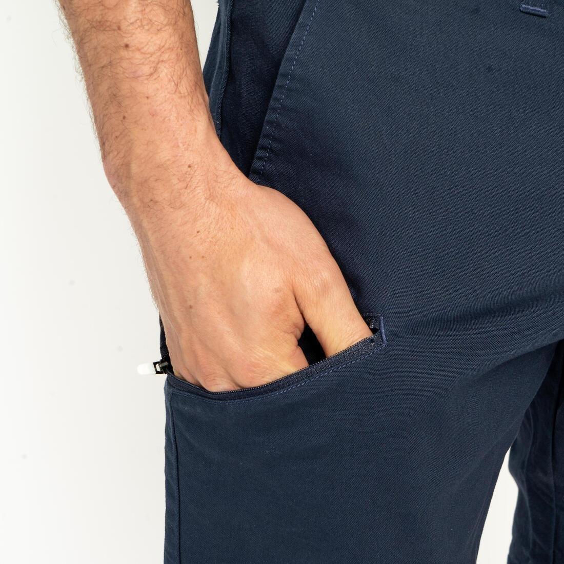 Men Sailing Bermuda Shorts - Sailing 100, Blue, No Color, large image number 5
