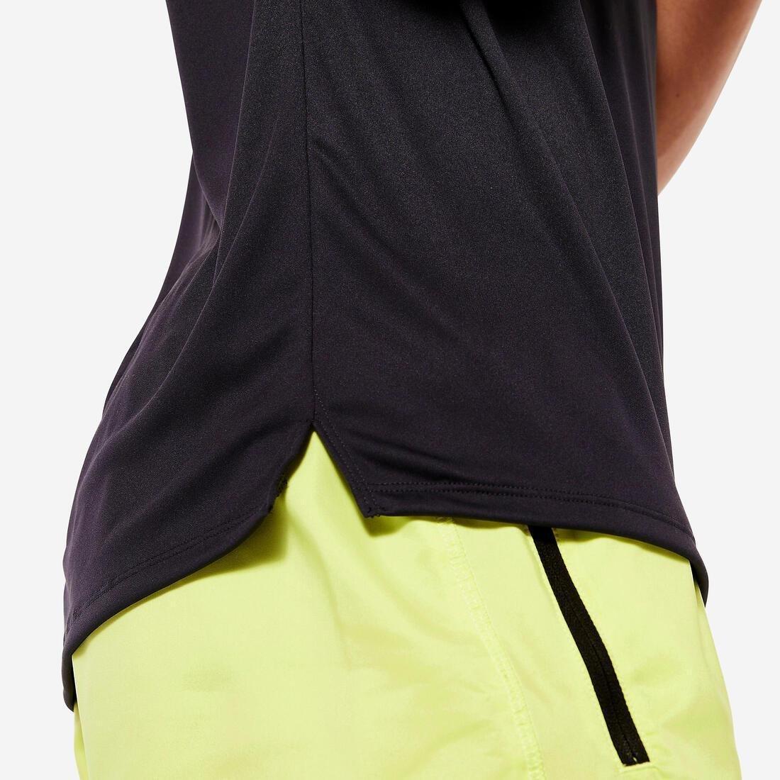 Men Short-Sleeved Crew Neck Breathable Fitness T-Shirt, Pink, No Color, large image number 13