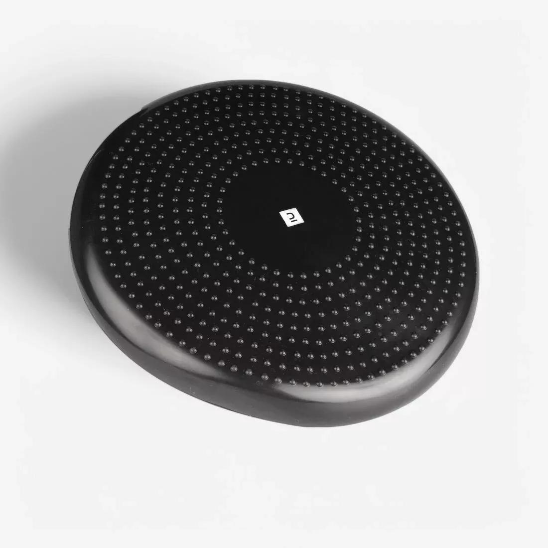 Reversible And Adjustable Fitness Balance Cushion, Black, No Color, large image number 0