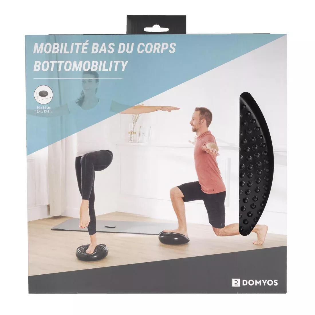 Reversible And Adjustable Fitness Balance Cushion, Black, No Color, large image number 2
