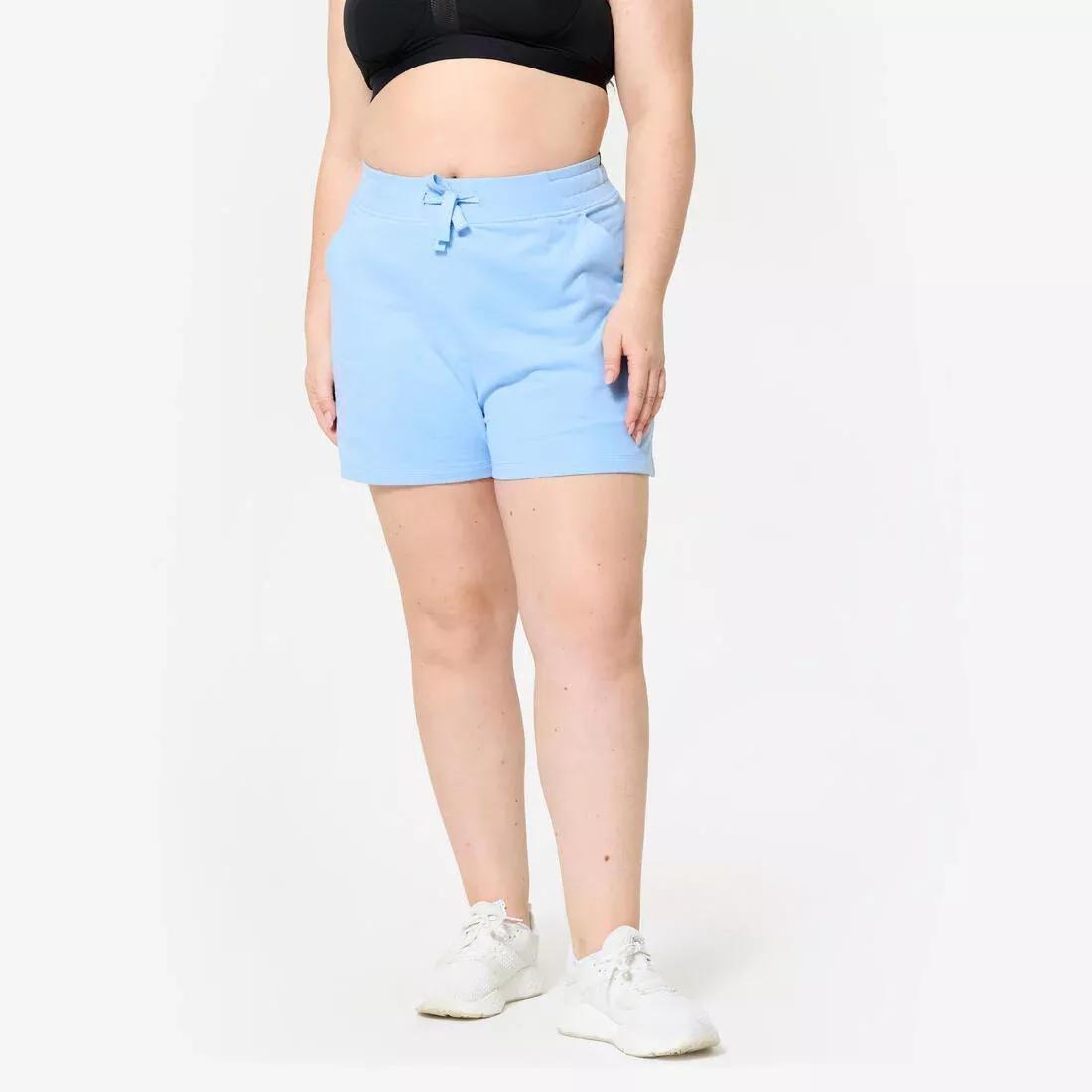 Women Fitness Shorts - 520, Blue, No Color, medium