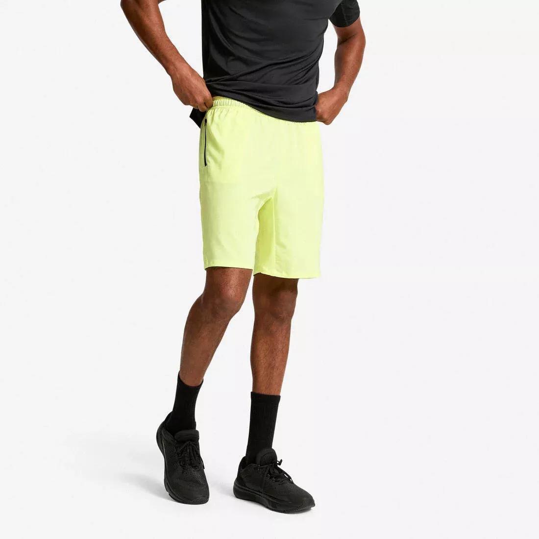 APRICOT ORANGE Fitness Shorts with Zip Pockets, No Color, large image number 8