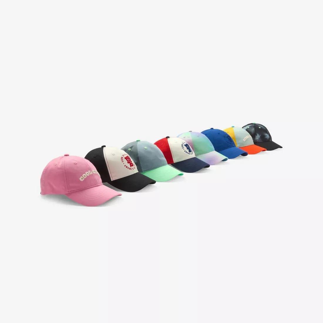 Kids Girls Adjustable Breathable Cap, Pink, No Color, large image number 7