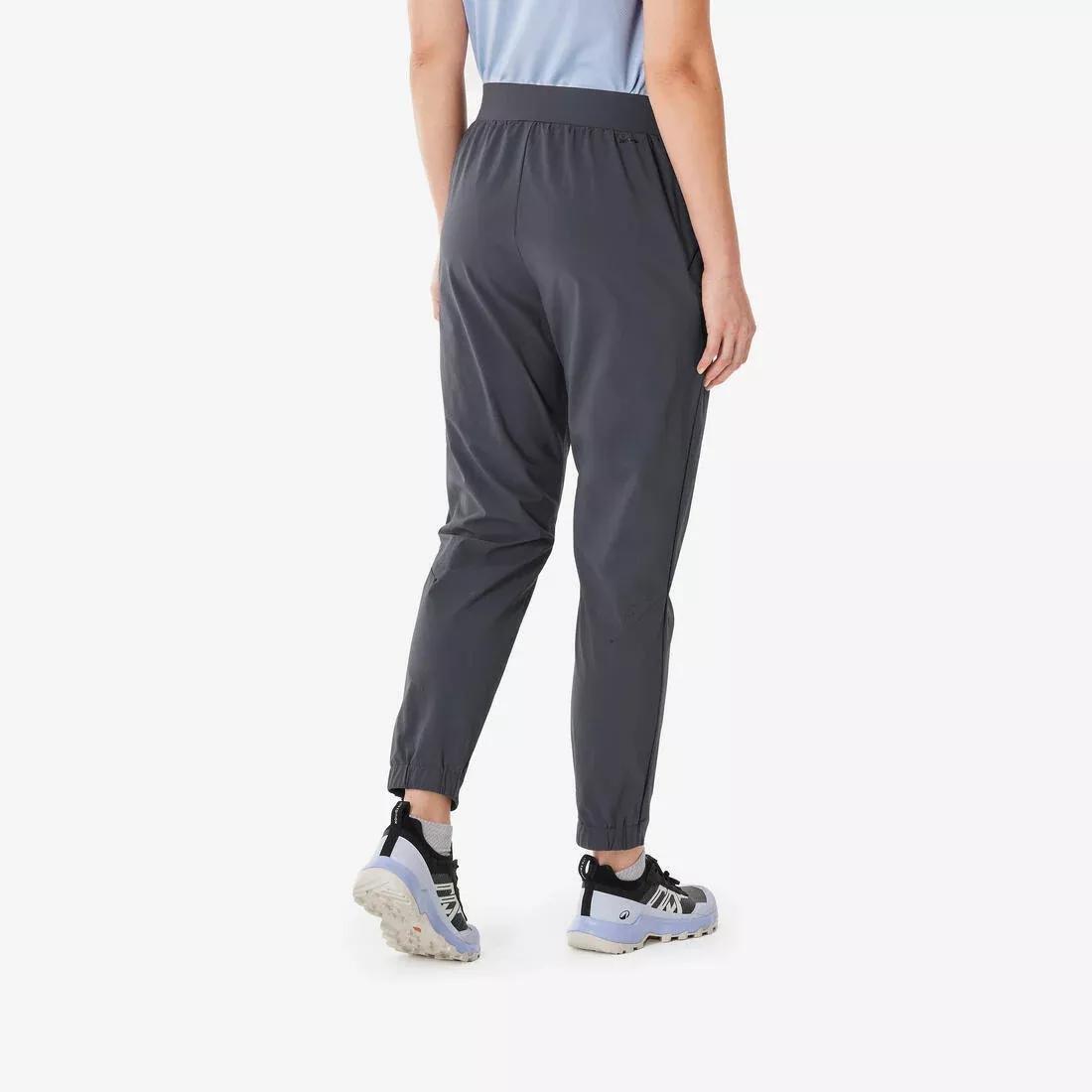 Women hiking trousers - MH500 Light, Grey, No Color, medium